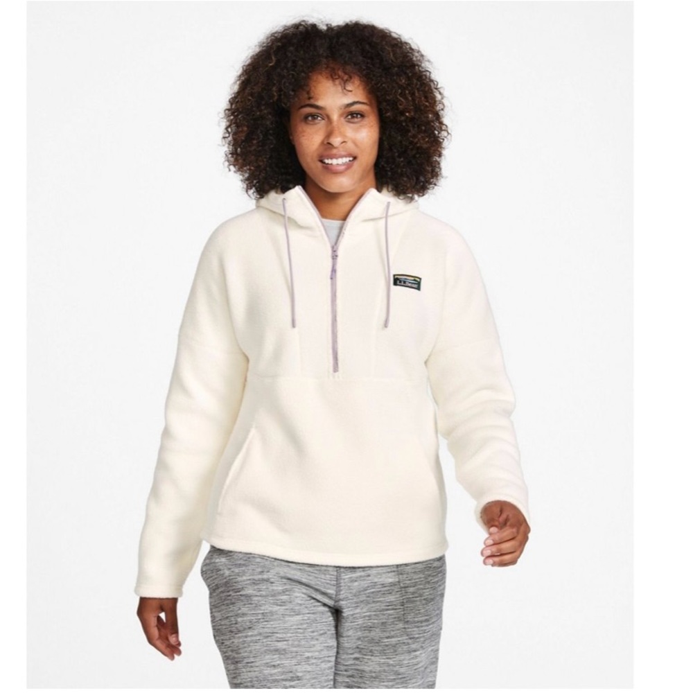 Llbean hooded fleece